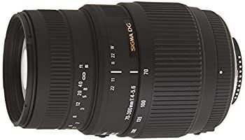 【】「未使用品」SIGMA 望遠ズームレンズ 70-300mm F4-5.6 DG MACRO ニコン用 フルサイズ対応 509552