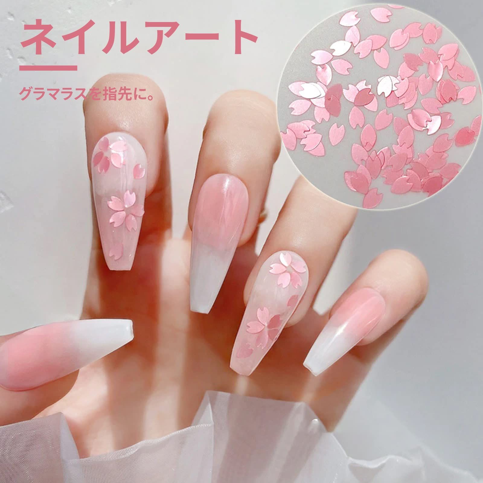 ネイルパーツ saki 楽天市場】ネイルパーツ 桜 シークイン 6色 デコパーツ