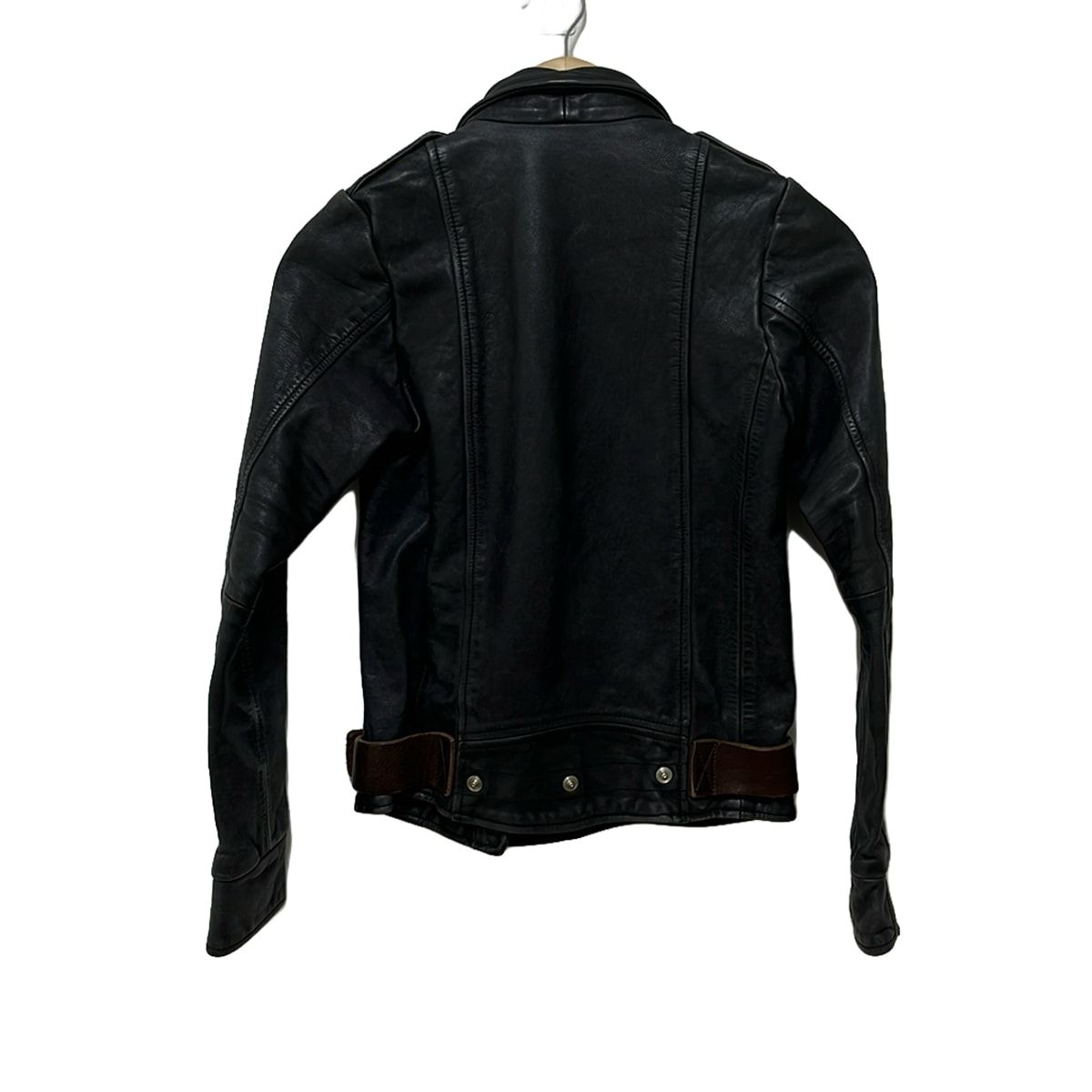 GOLDEN GOOSE ゴールデングース ライダースジャケット サイズXS レディース - ダークグレー×黒 長袖 レザー 春 秋