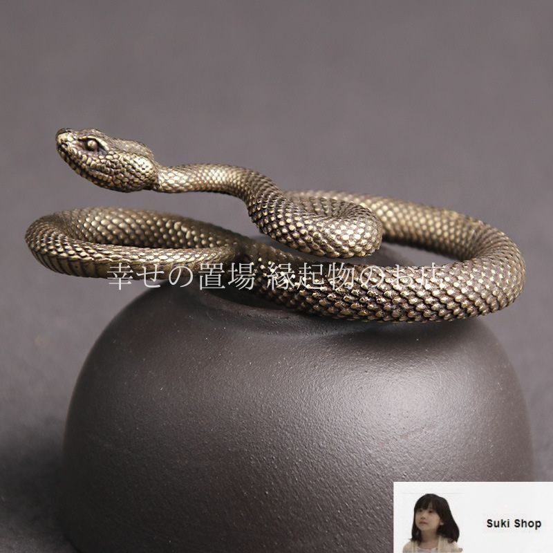 金属工芸品 美術工芸品 置物 オブジェ 巳 蛇 ヘビ 銅 楽天市場】【送料無料】銅で出来たヘビの置物【2】2025年干支