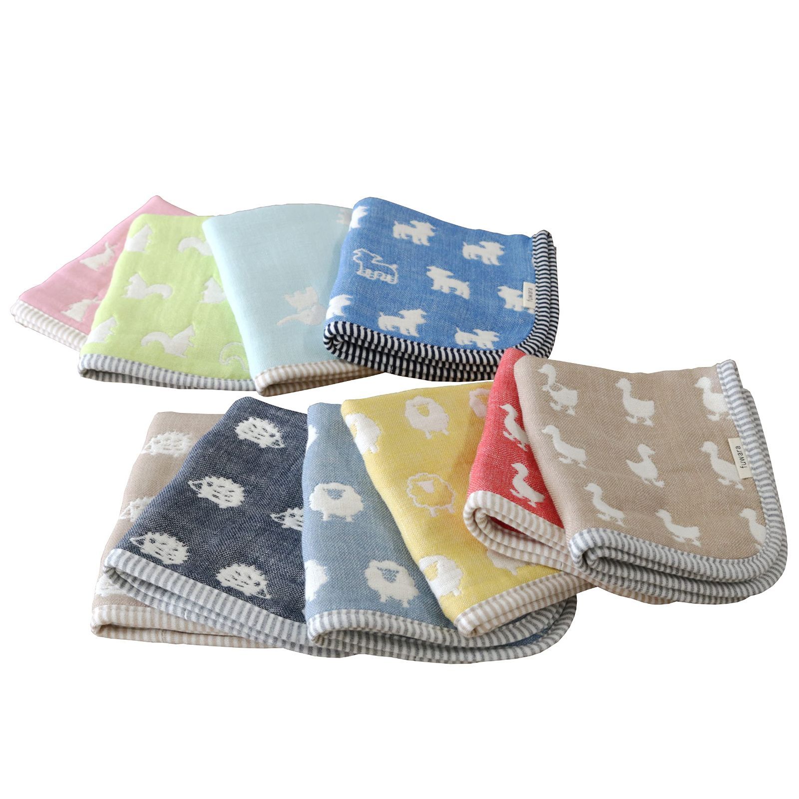 ラストfuwara 6重ガーゼハンカチタオル