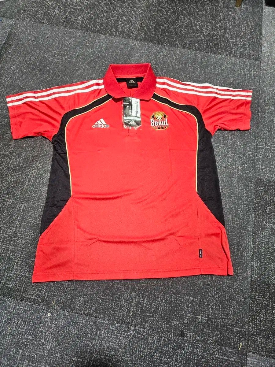 adidas アディダス FC SEOUL ソウル 半袖 ポロッティ レッド