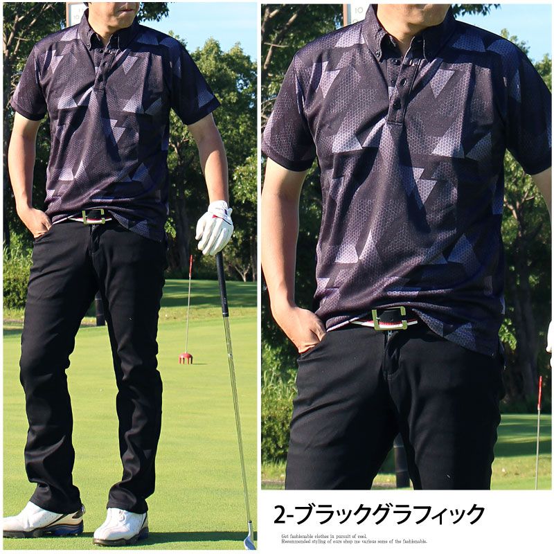 美品　ゴルフモンキー　ゴルフ　メンズ　ウェア　Tシャツ　ポロシャツ ポロシャツ メンズ ゴルフウェア トップス 半袖 ファッション