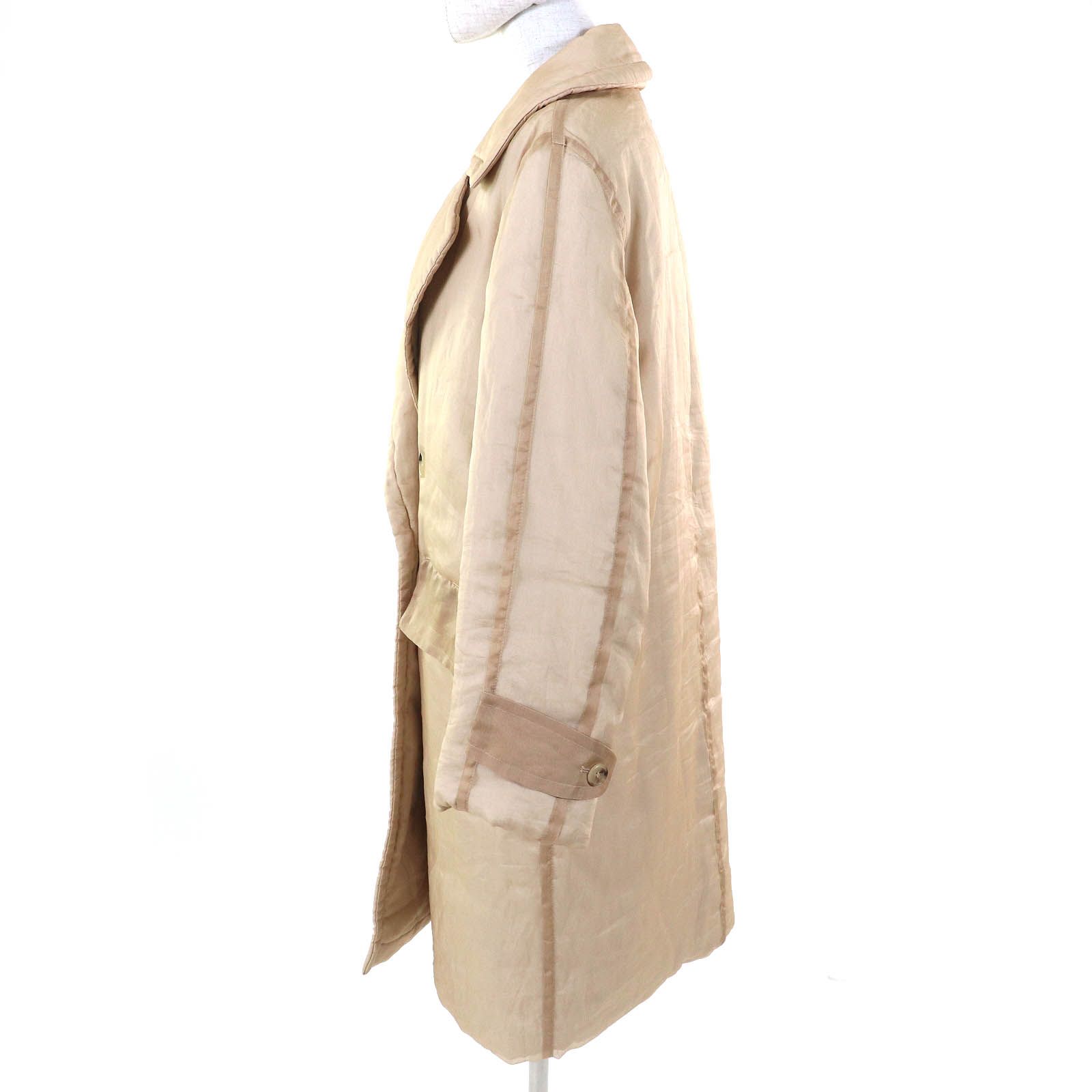 美品△Max Mara マックスマーラ シルク100％ 白タグ 中綿入り