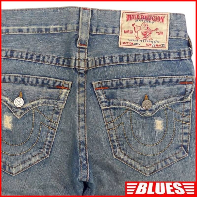 TRUE RELIGION トゥルーレリジョン JOEY デニム W29 ダメージ加工 USA