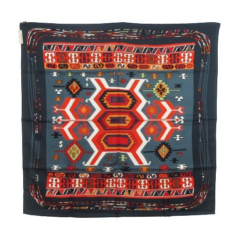 エルメス HERMES タグ付き カレ90 KILIM キリム スカーフ ネイティブ柄 