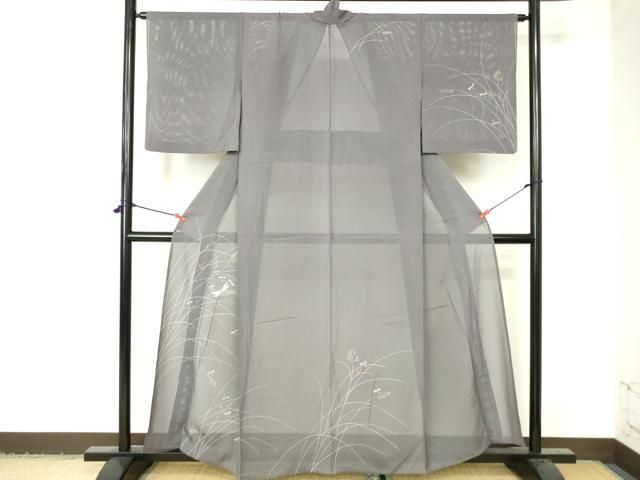 平和屋着物＊夏物 色無地 絽 鶸茶色 正絹 逸品 未使用 AAAZ4756jd