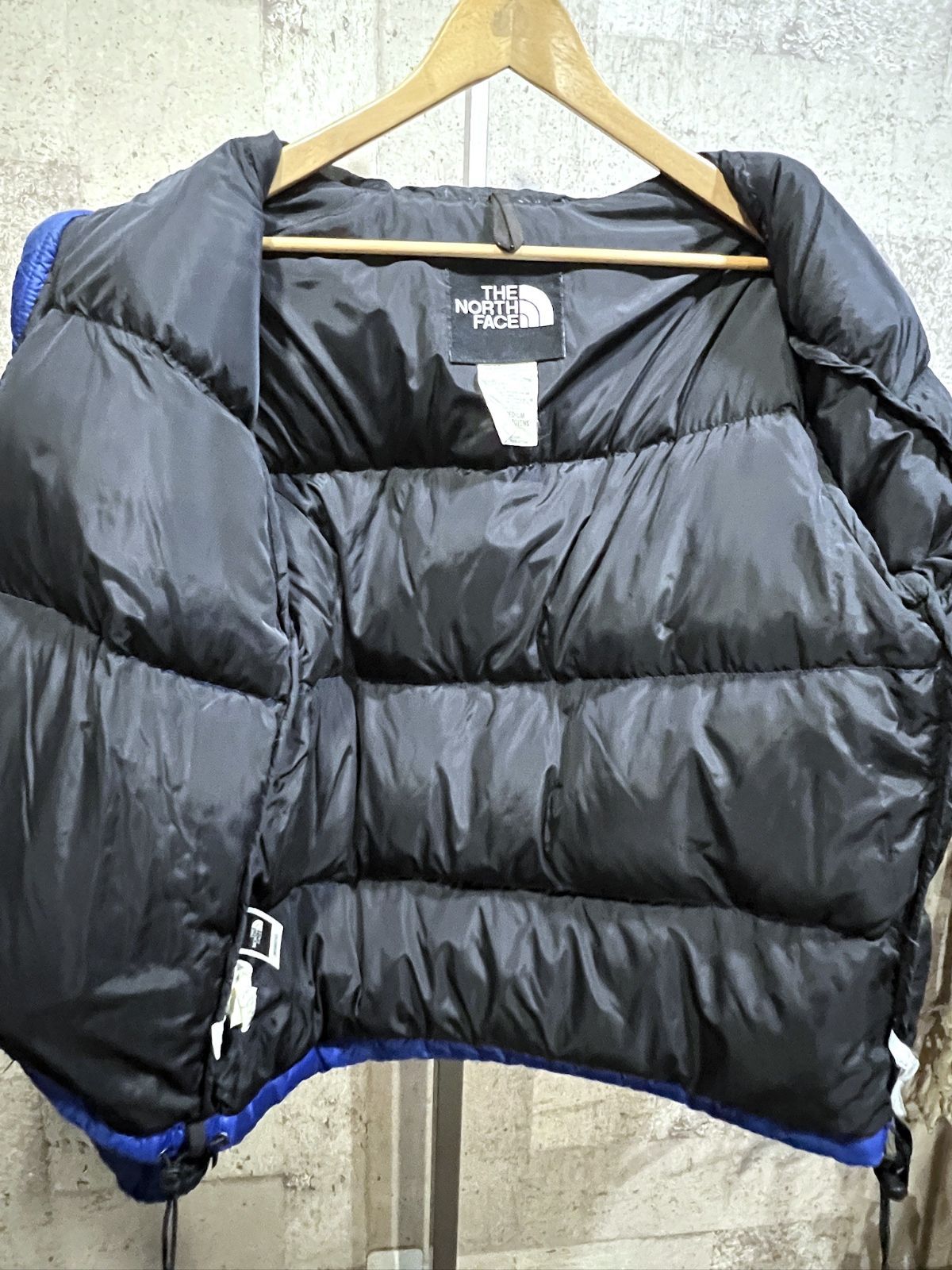 90'S ノースフェイス ヌプシジャケット ダウン 青黒 M THE NORTH