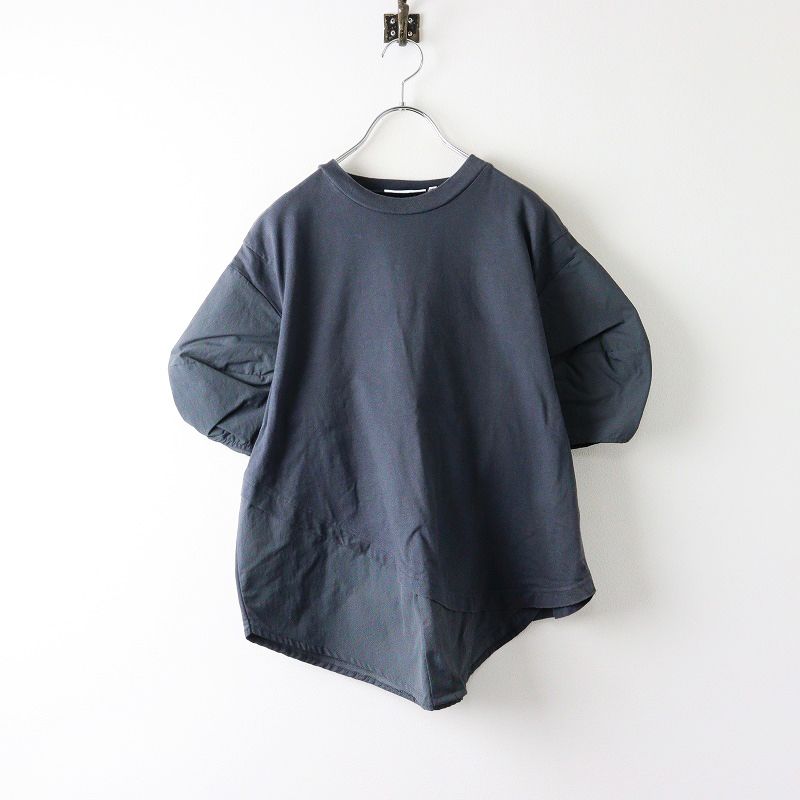 2025AW ナゴンスタンス nagonstans CO天竺 立体 Sleeve P.O プルオーバー M|グレー カットソー ブラウス 2400014187878
