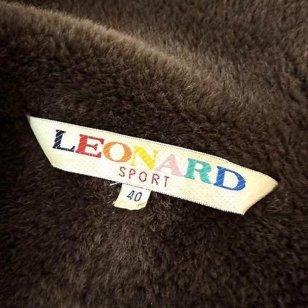 wnc レオナールスポーツ LEONARD SPORT ブルゾン 40 茶系 マルチ