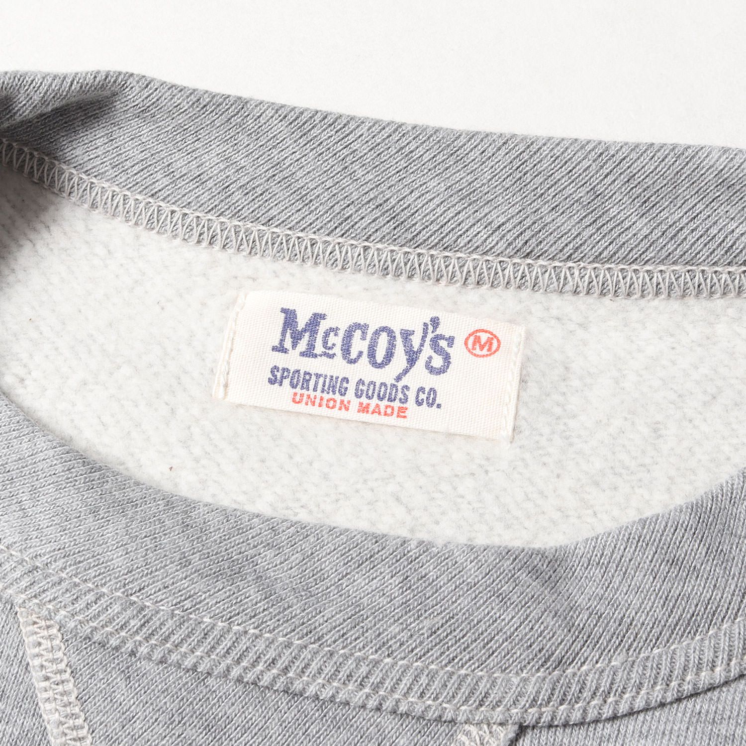 リアルマッコイ　グレー スウェットシャツ Mサイズ リアルマッコイグレー スウェットシャツ Mサイズ