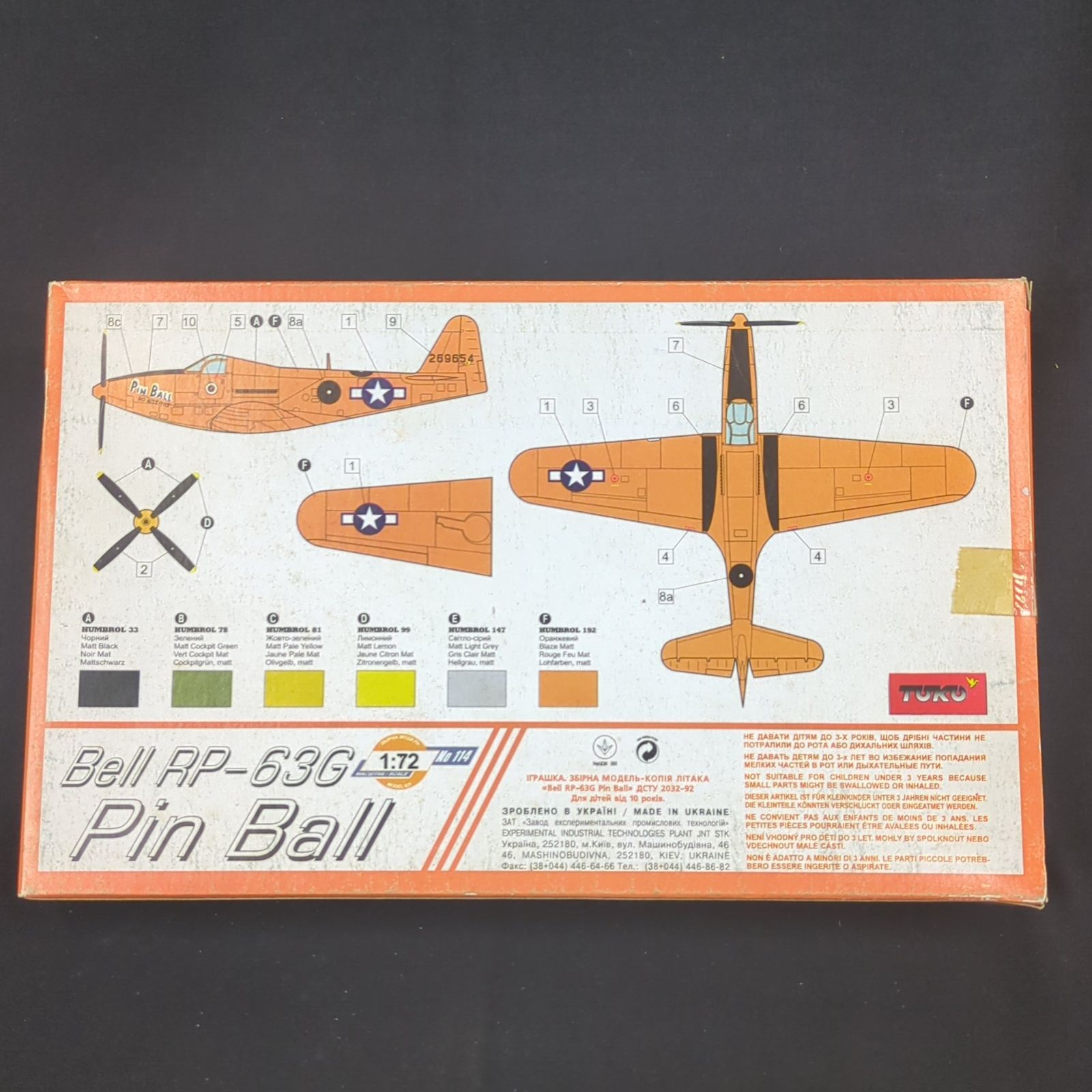  輸入キット 品 TOKO 144 1 72 Bell RP 63 G Pin Ball ベル キングコブラ ピンボール 航空機 ヘリコプター 模型 プラモデル