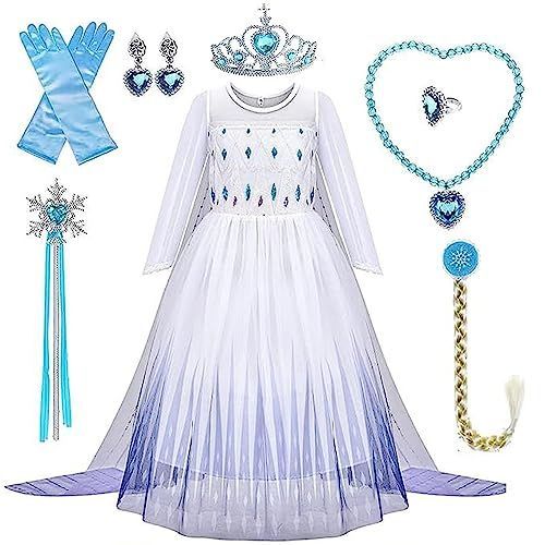 Agture] アナと雪の女王風 ドレス エルサ風 ドレス 子供 エルサ風