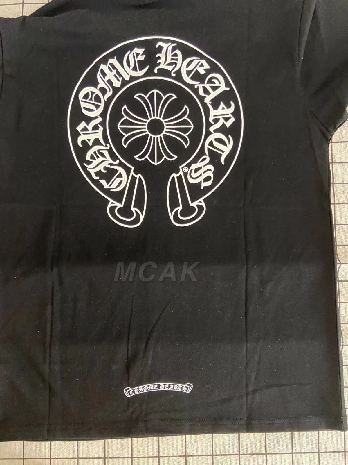 美品 光る！Chrome Hearts クロムハーツ ファッション 男女兼用 レディース メンズ トップス 半袖Ｔシャツ  ブラック 夏 通気性