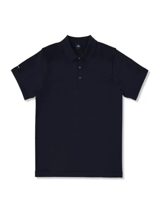 EIDER アイダー メンズ ポロ 半袖 かっこいいニット ネイビー M L XL