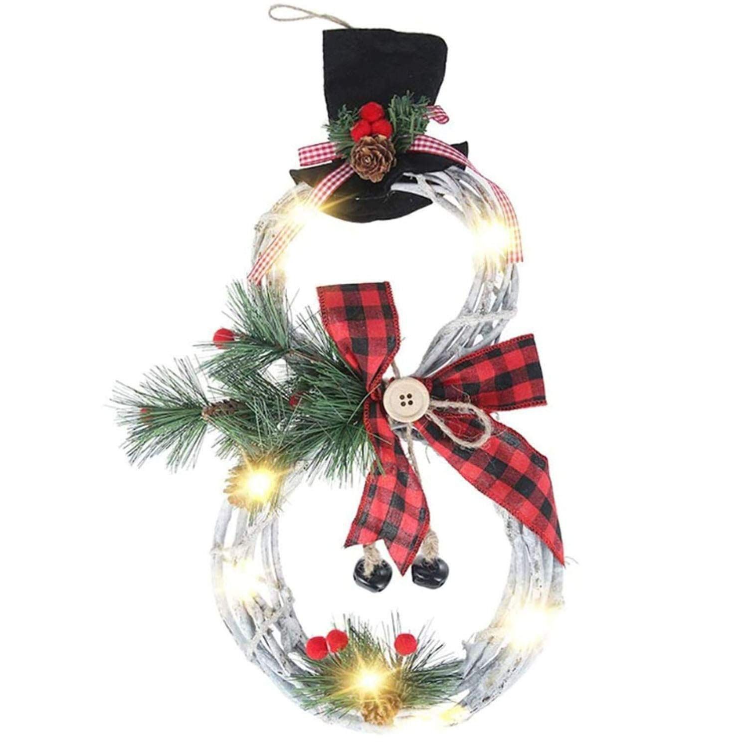 【在庫セール】飾り付け クリスマス 壁掛け 暖炉 お祭り 玄関 贈答用 フロントドア クリスマスツリー飾り 誕生日 ドアリース ギフト 雪だるま花輪 おしゃれ 北欧風 クリスマスリース (レッ