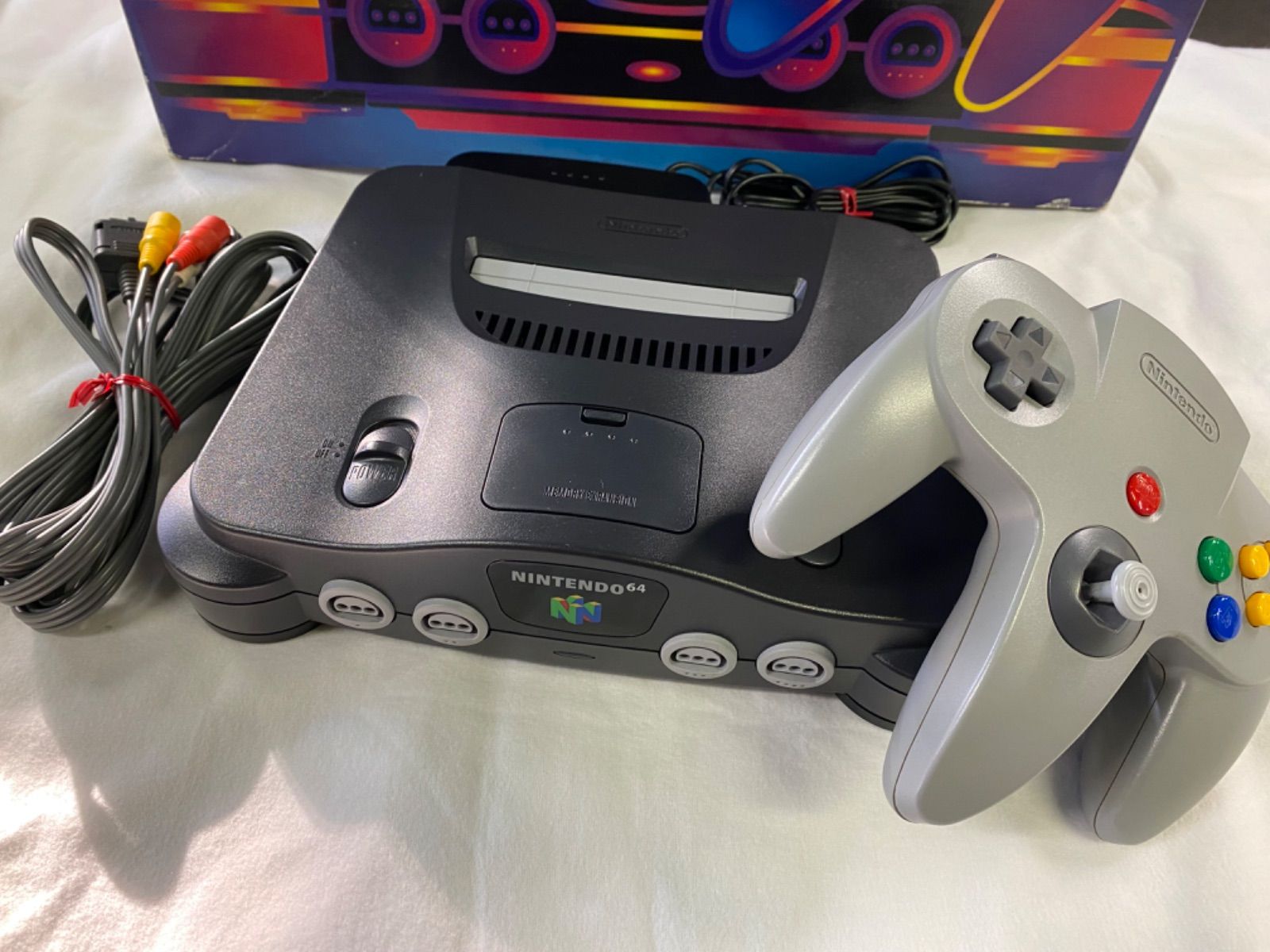 AVケーブル付 動作品 ニンテンドー 64 Nintendo64 本体 箱付き - メルカリ