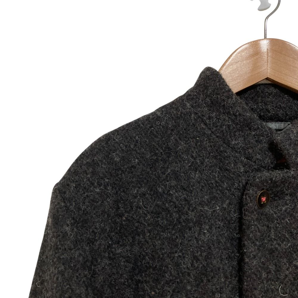 R by 45rpm アールバイフォーティファイブアールピーエム ウール スタンド コート グレー レディース 古着