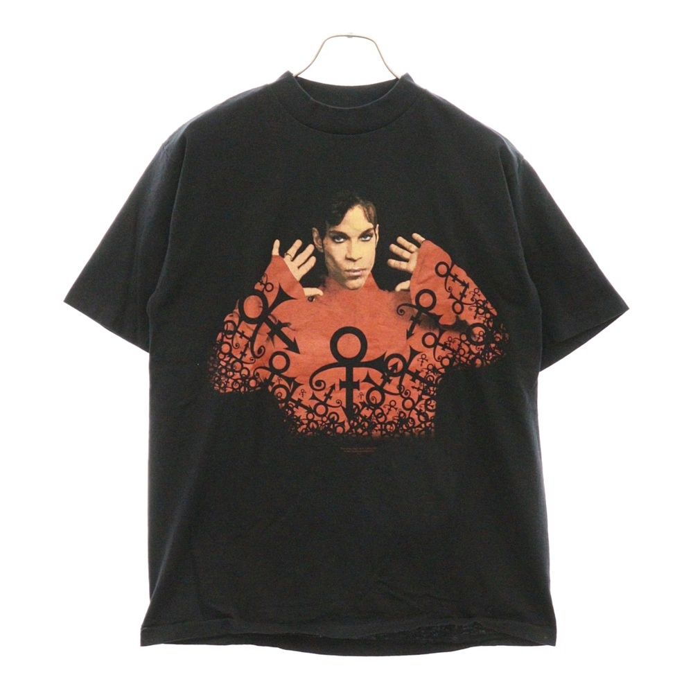 VINTAGE (ヴィンテージ) 90S VINTAGE PRINCE PHOTO TEE ヴィンテージ プリンス フォト プリント モックネック 半袖Tシャツ カットソー ブラック