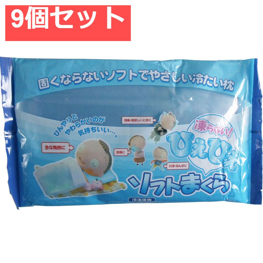 ひえひえソフトまくら 冷凍庫用 9個セット