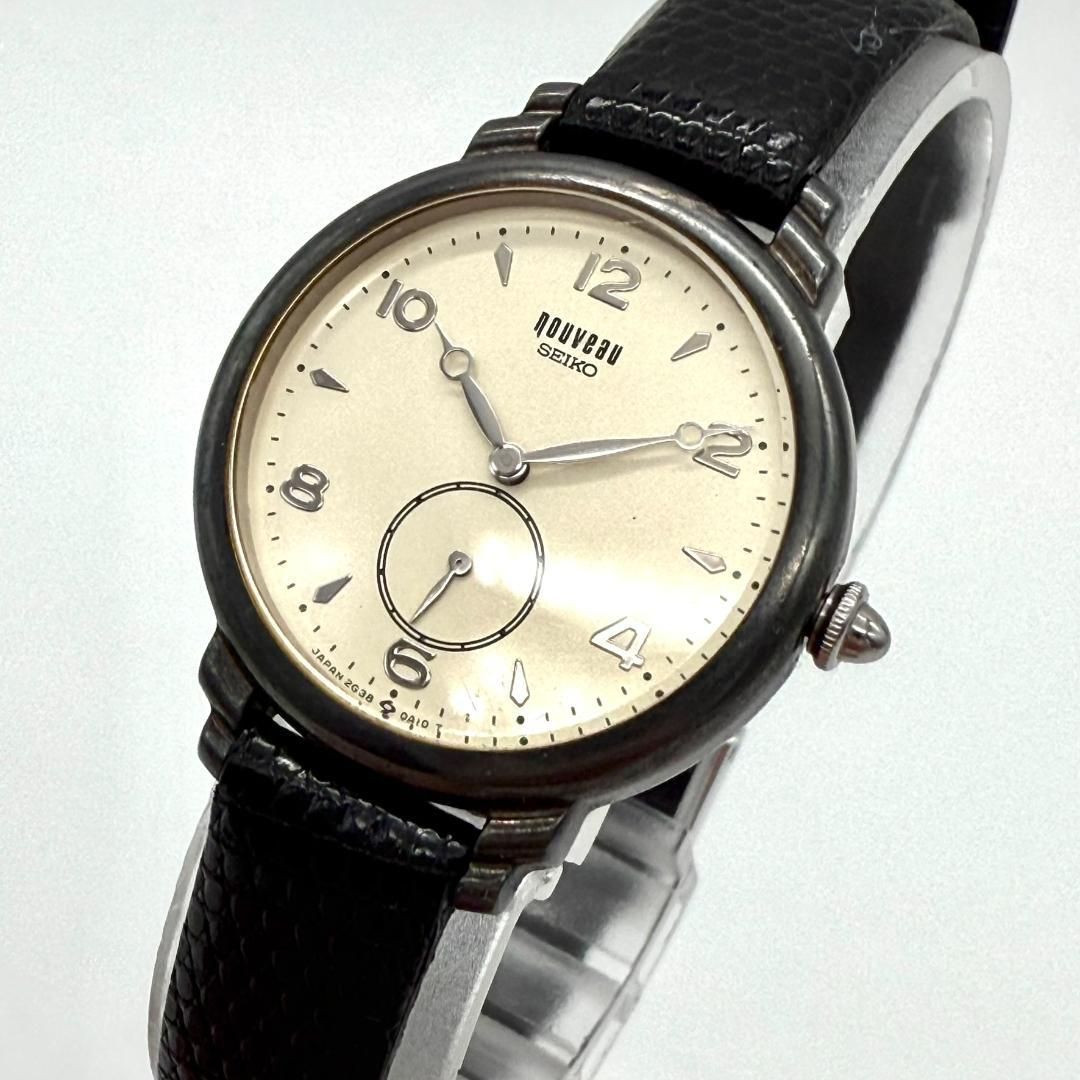 SEIKO レディース 腕時計 ドレス スモールセコンド SEIKO ブラックケース スモールセコンド レディースウォッチ