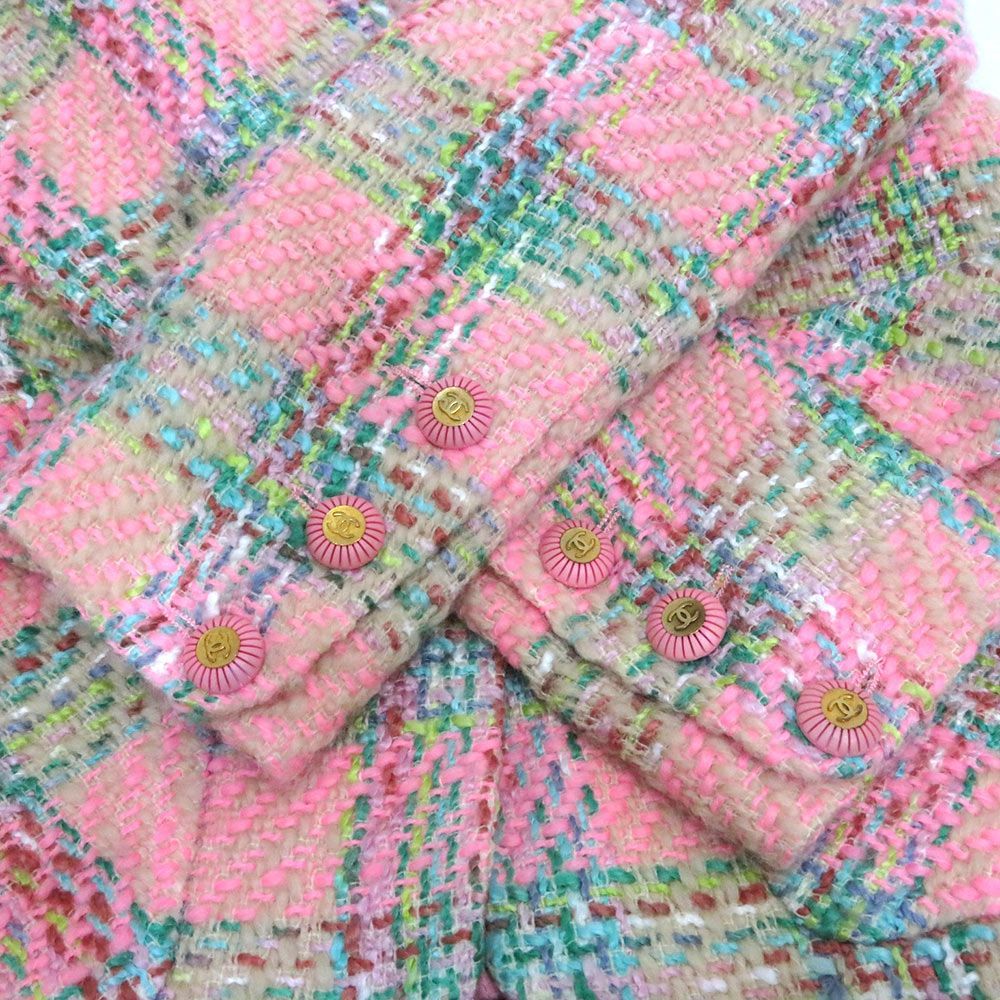 ＊CHANEL＊希少ヴィンテージジャケット＊ツイード＊1992年春コレクション 中古・古着通販】CHANEL (シャネル) ヴィンテージ ツイードジャケット