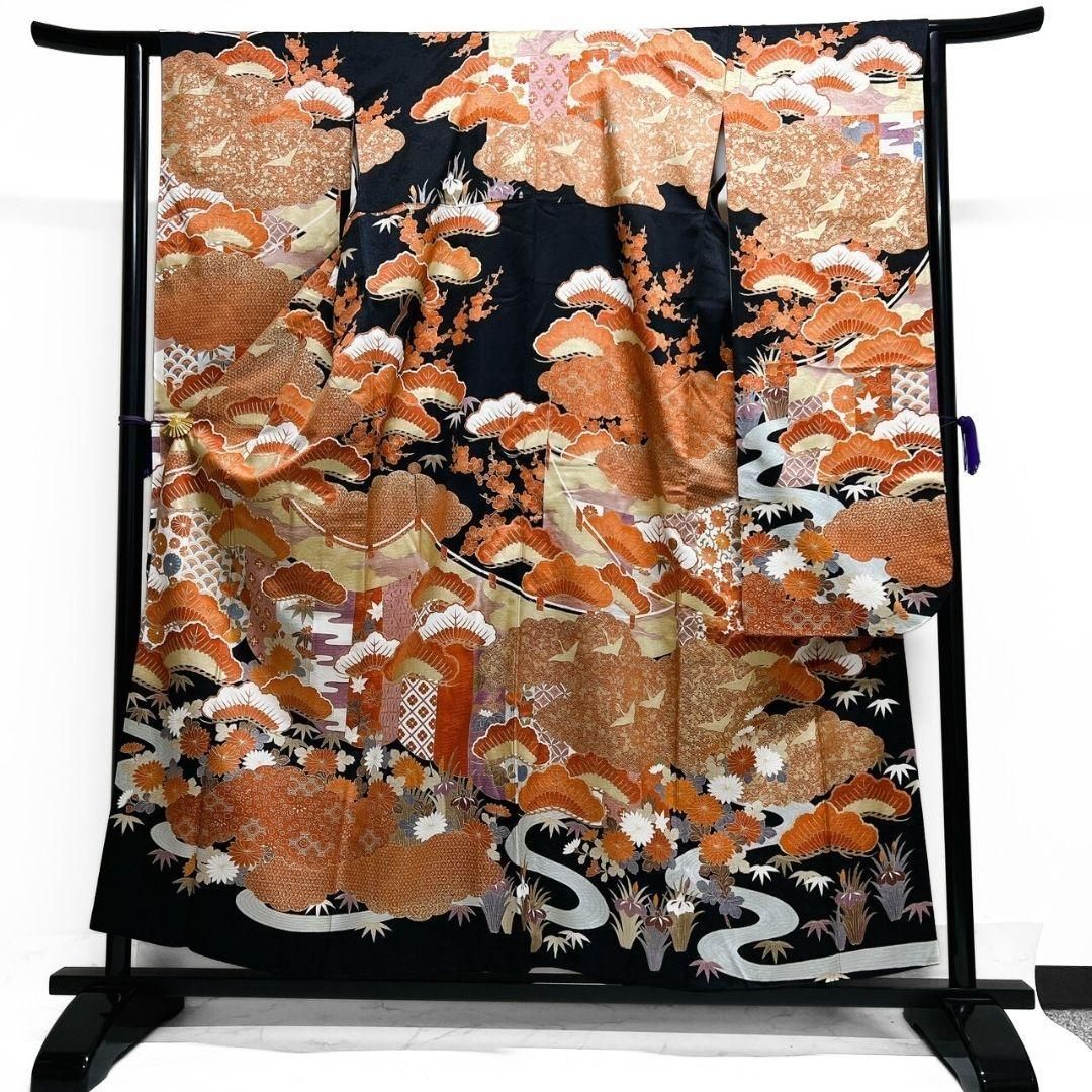 振袖 鈴乃屋 金駒刺繍 金彩 松竹梅 伝統和模様 成人式 着物 064a