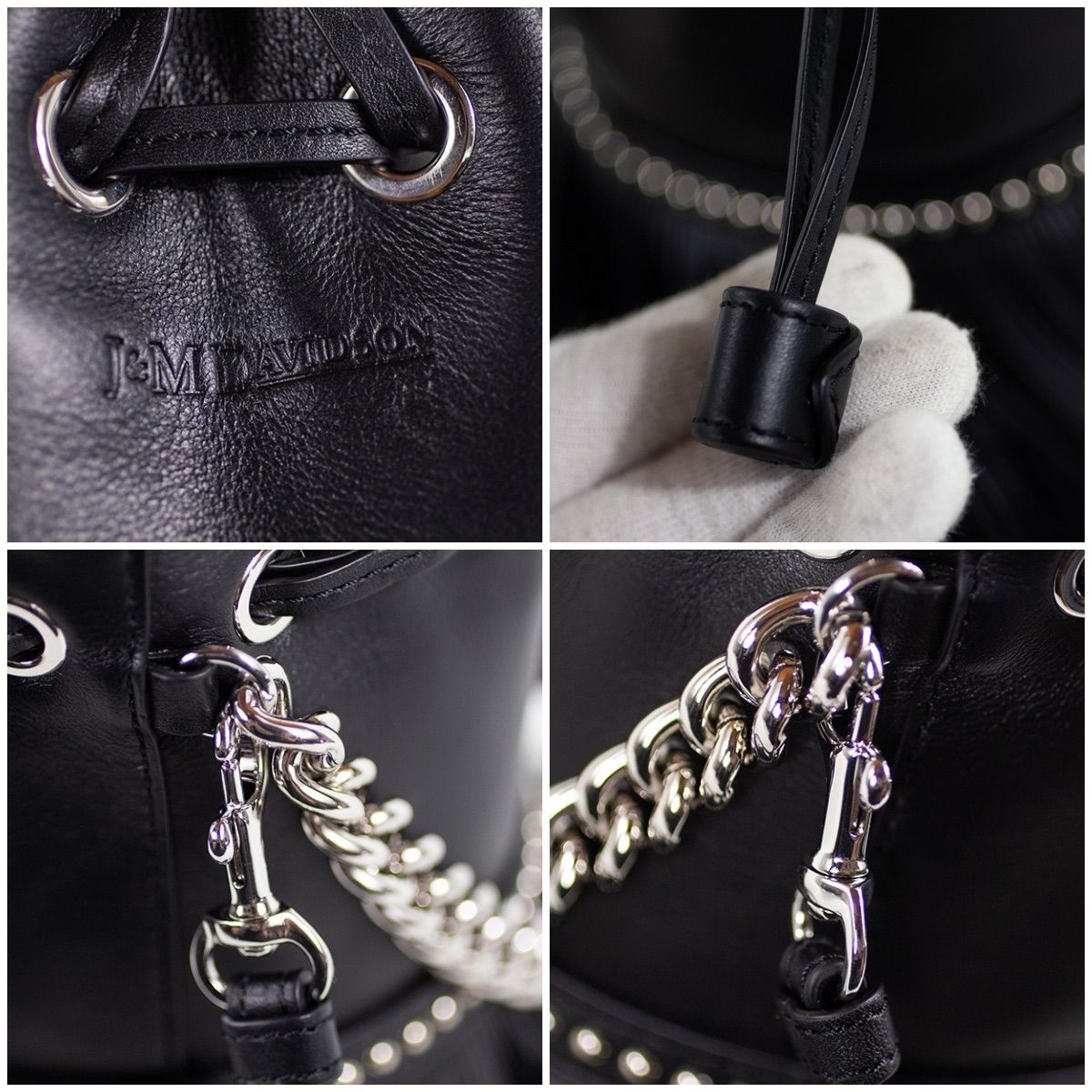 J&M DAVIDSON フリンジカーニバル ミニ ブラック チェーン 2way あす着