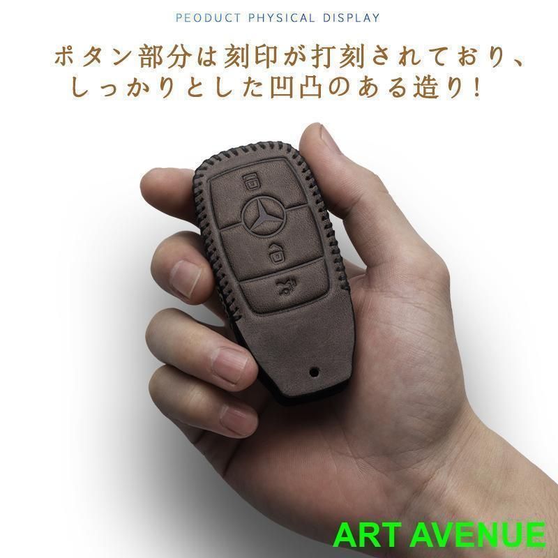 メルセデス　ベンツ　レザー　キーリング　純正　レア メルセデス・ベンツ レザーキーホルダー - メルカリ