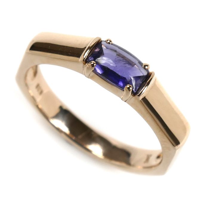 Vendome Aoyama ヴァンドーム青山 K18PG ピンクゴールド リング 指輪 アイオライト 15号 3.7g レディース