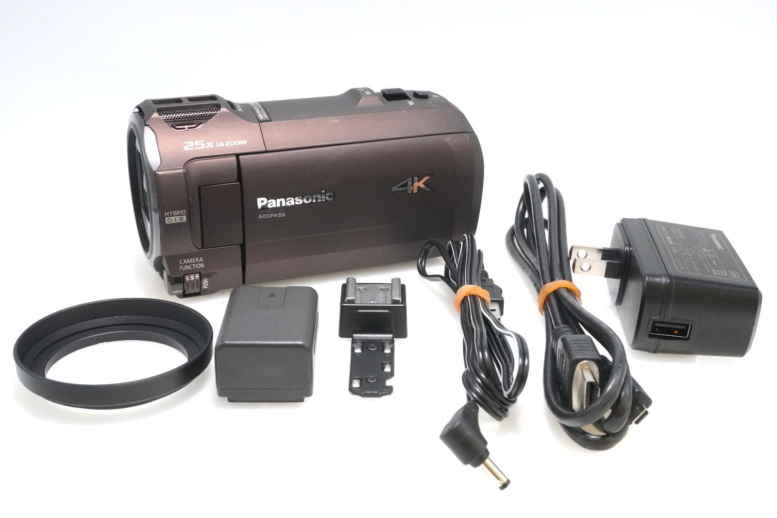 ★極美品　Pnasonic ビデオカメラ HC-VX992MS-T ブラウン Amazon | パナソニック 4K ビデオカメラ 64GB 光学20倍ズーム