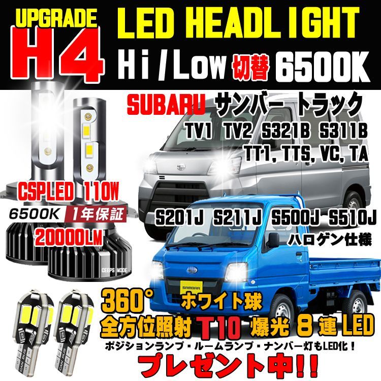 国産正規店メール便送料無料 LEDフォグランプ サンバー トラック TT系 LEDバルブ ホワイト 6000K相当 H3 68発 SMD フォグライト 2個セット ハロゲン