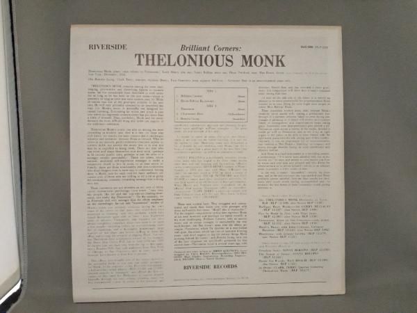 LP盤] THELONIOUS MONK BRILLIANT CORNERS - メルカリ