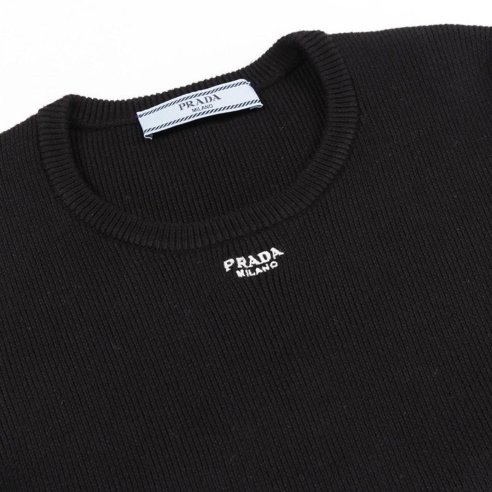 PRADA プラダ ロゴ刺繍 ニット - メルカリ