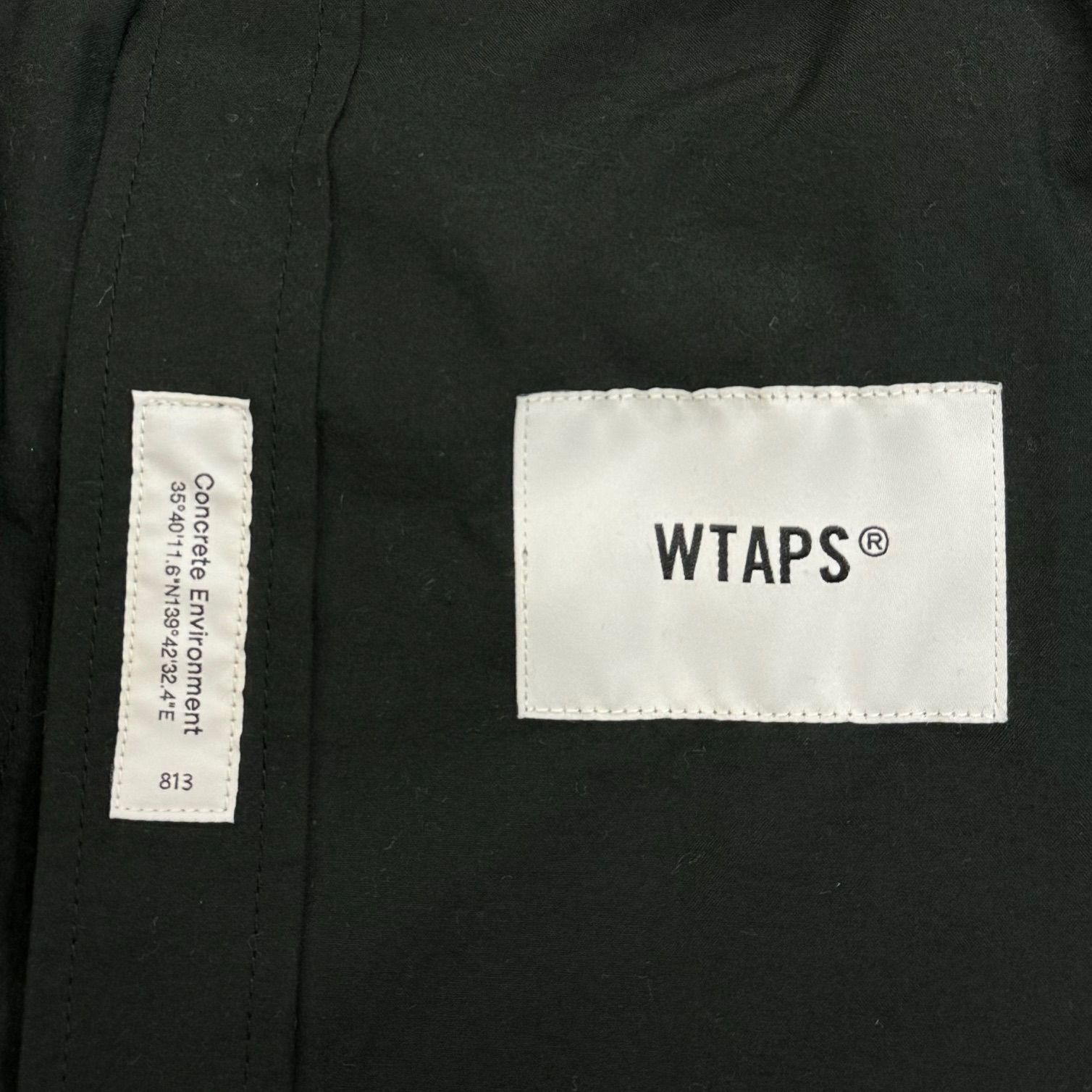 定価28600円 WTAPS 23SS Arrestor / LS / Poly. Broadcloth. Sign アレスター バンドカラーシャツ  ダブルタップス 231TQDT-SHM01 1 61878A4