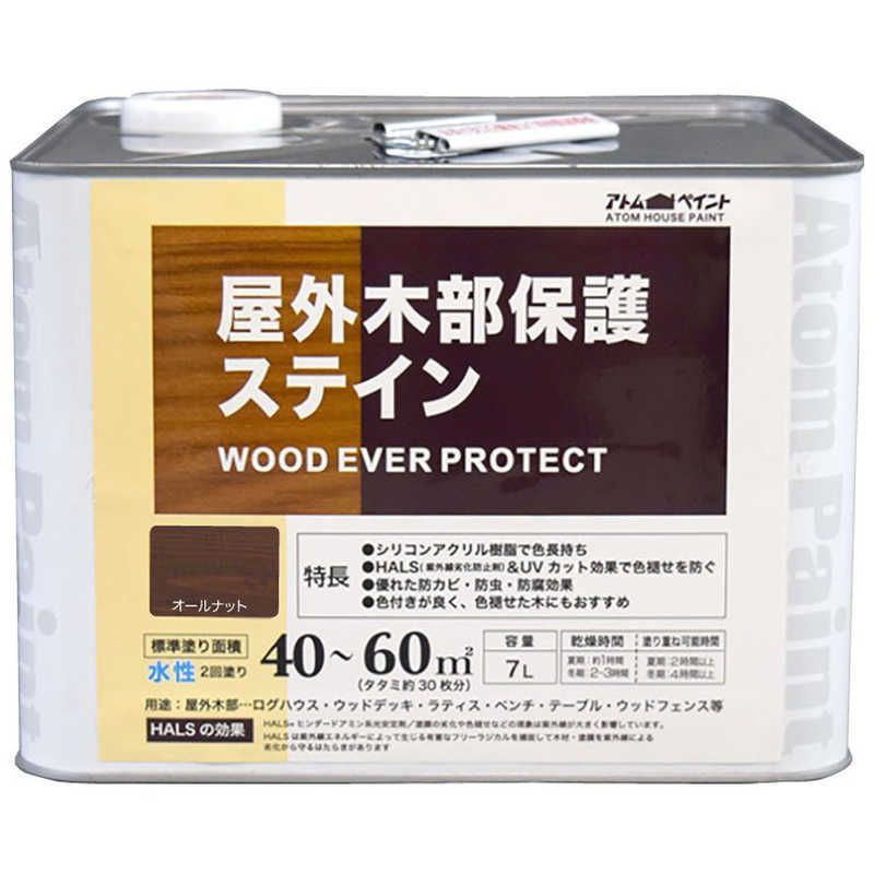 送料無料 ♥ 未開梱 アトムサポート アトム ウッドエバープロテクト 7L オールナット 9050937