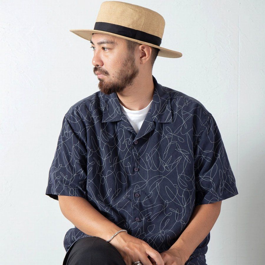 MAISON MICHEL ストローハット カンカン帽 麦わら帽子 ネイビー Maison Michel（麦わら帽子/ストローハット）のフリマアイテム一覧