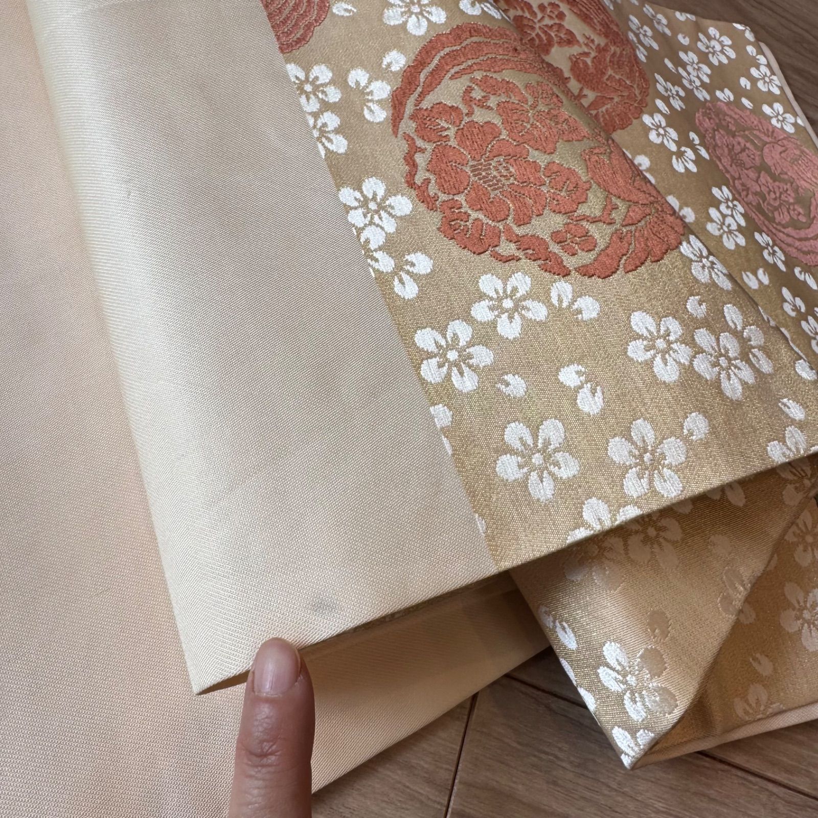 超美品 人間国宝 喜多川俵二 名古屋帯 逸品 極上 着物 正絹 366