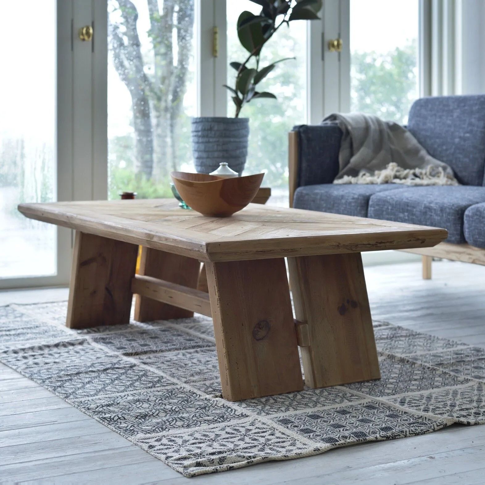 天然木 リビング ローテーブル 幅130cm センターテーブル ヴィンテージ 古材