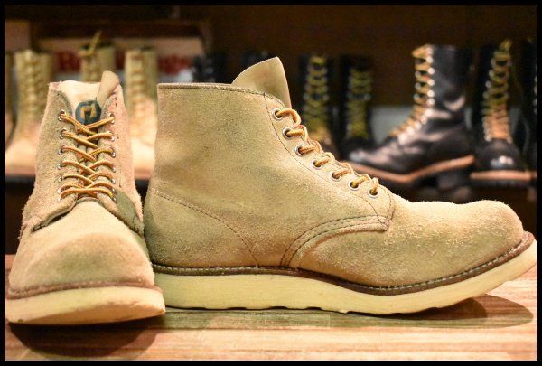 8.5E 箱付 良品 半円犬タグ 98年】レッドウィング 8167 スエード