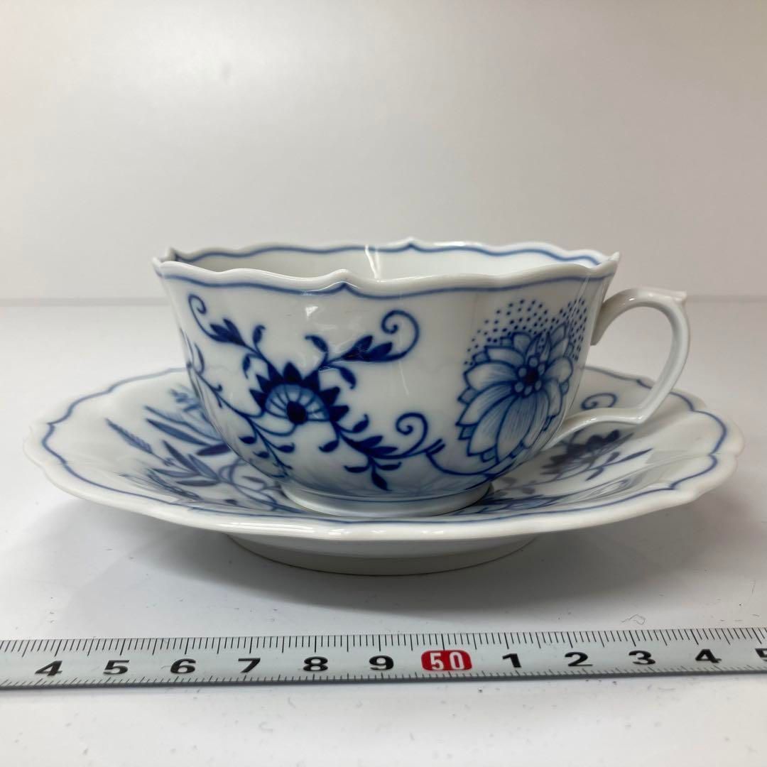 マイセン ブルーオニオン カップ-ソーサー タエサ 東金6-0228