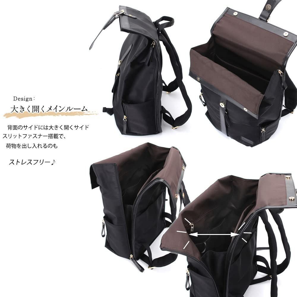 Amazon | [Camélia de Amour] 5-212black/gold ボディバッグ