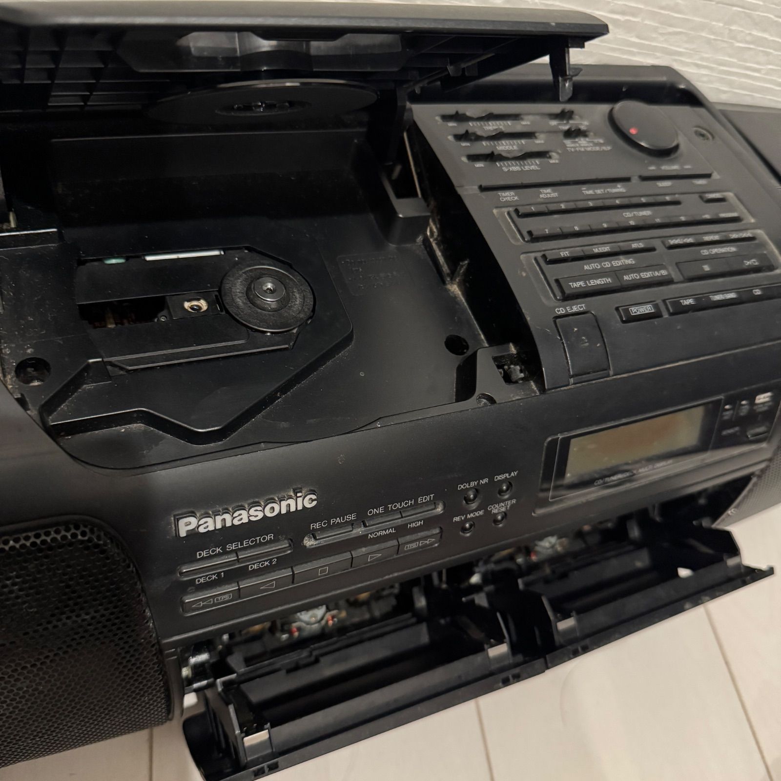 ジャンク 希少 レトロ Panasonic CDラジカセ RX-DT7 バブル