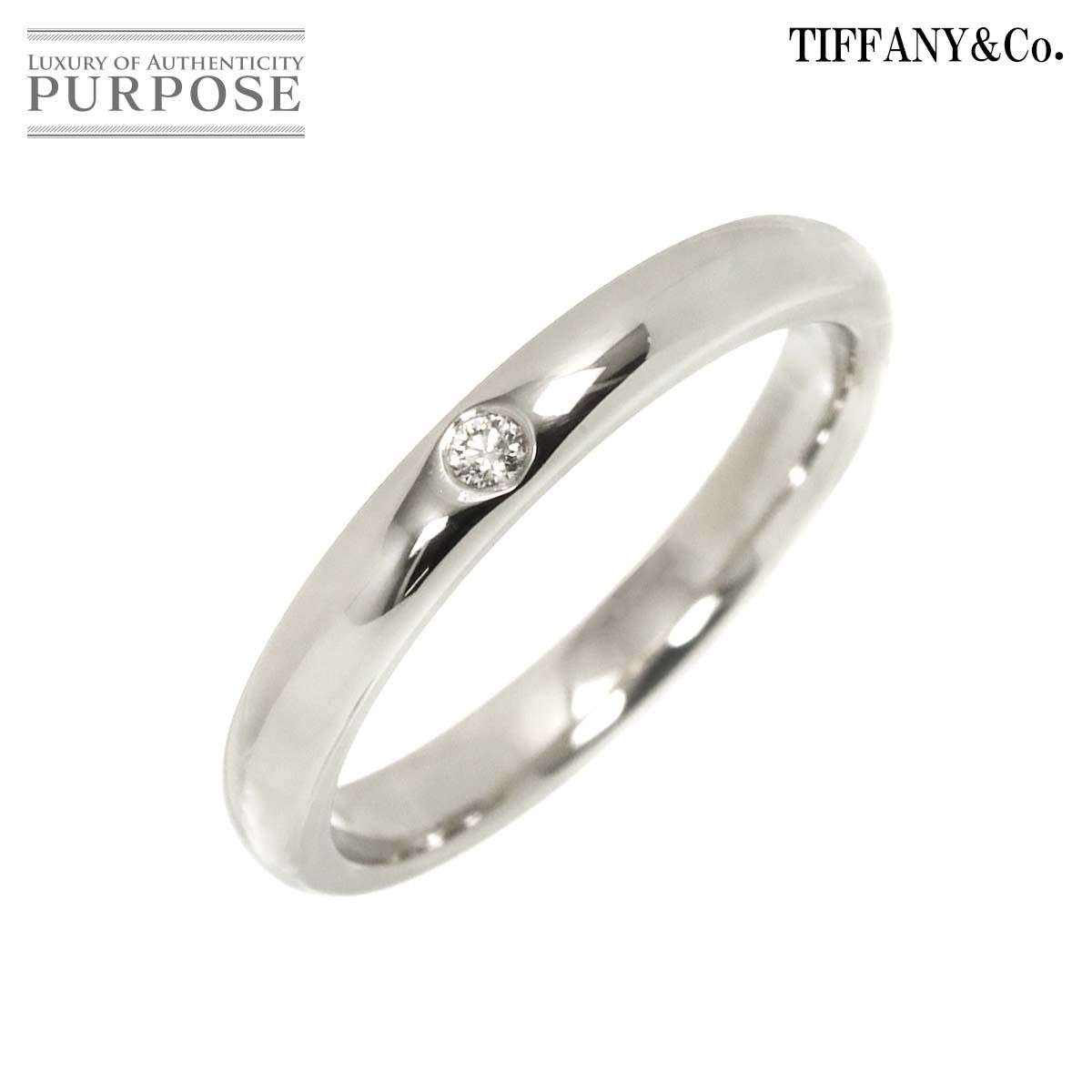 ティファニー TIFFANY&Co. スタッキング バンド 11号 リング ダイヤ 1P  