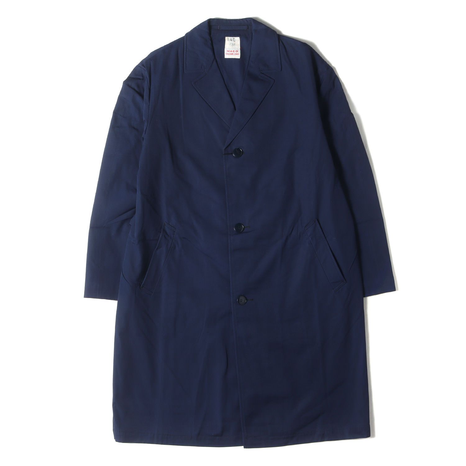 Vintage Military Item ヴィンテージミリタリー 60s フランス軍実物 レインコート ネイビー 紺 サイズ 84C XL位 60年代 古着 アウター ジャケット 上着 メンズ