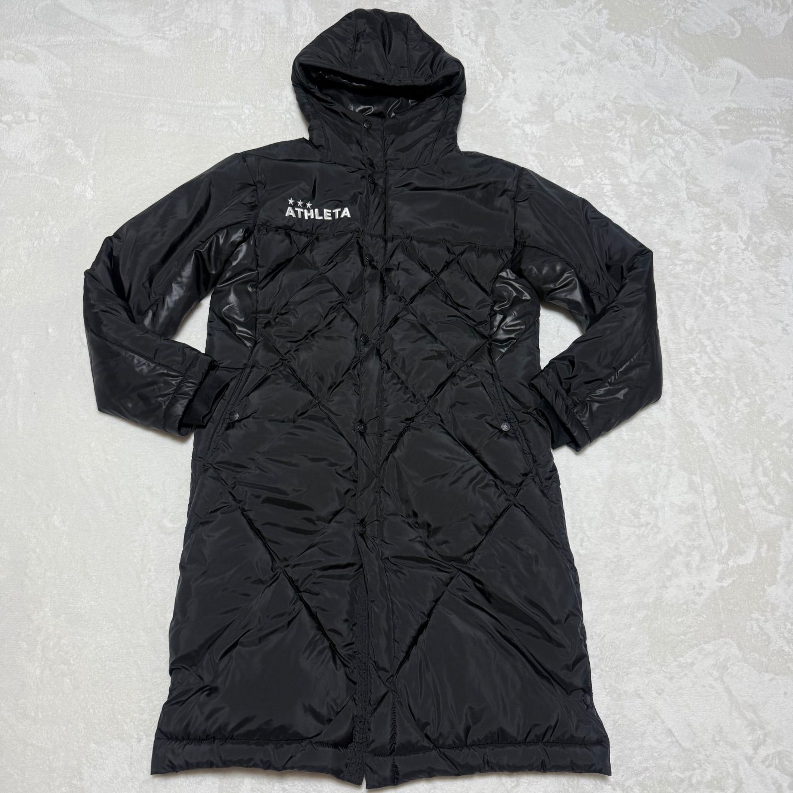 アシックス ベンチコート ロングコート　ザバス　XL ASICS アシックス 中わたロングコート asics ベンチコート アウター