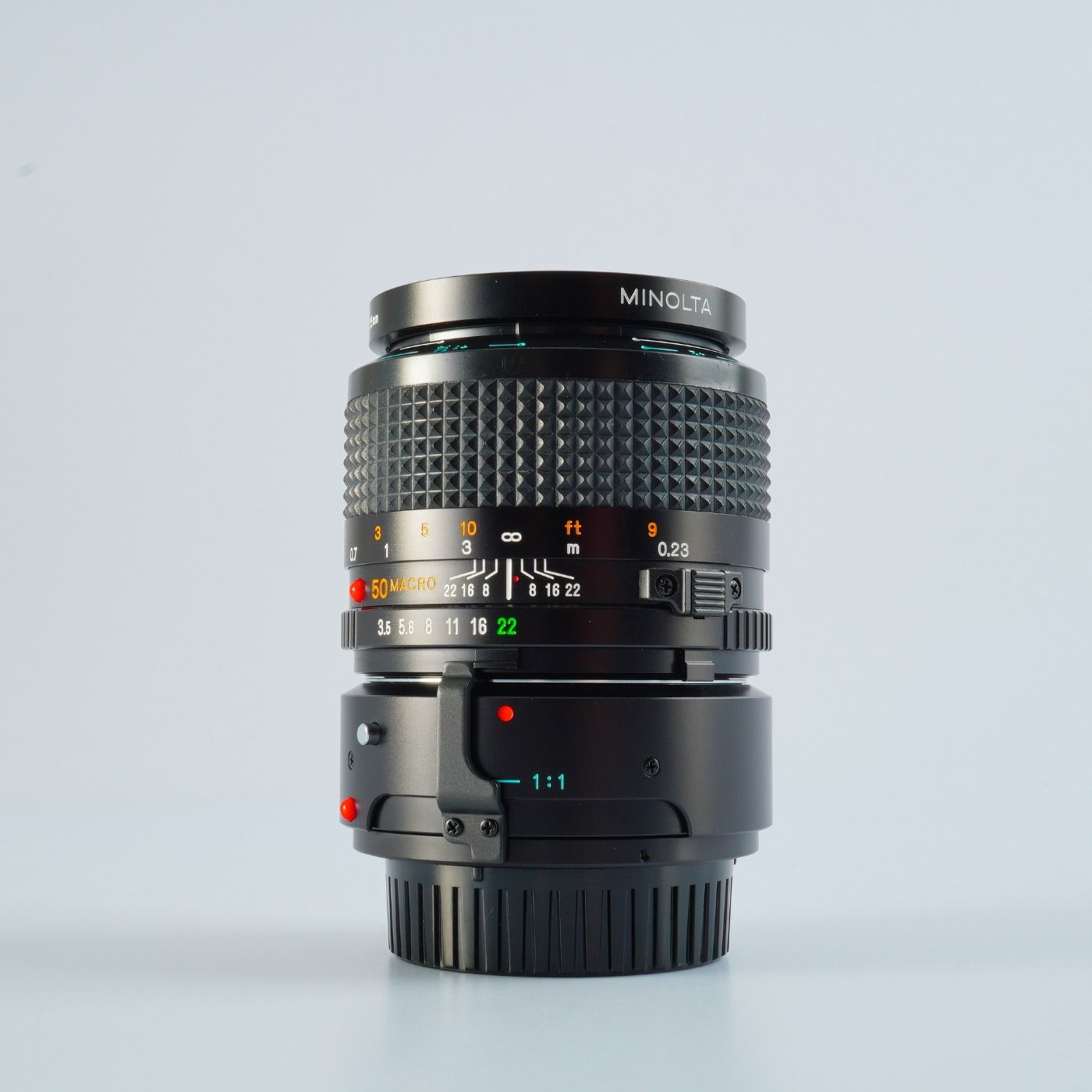 MINOLTA ミノルタ New MD 50mm F/3.5 MACRO + 1:1 Extention