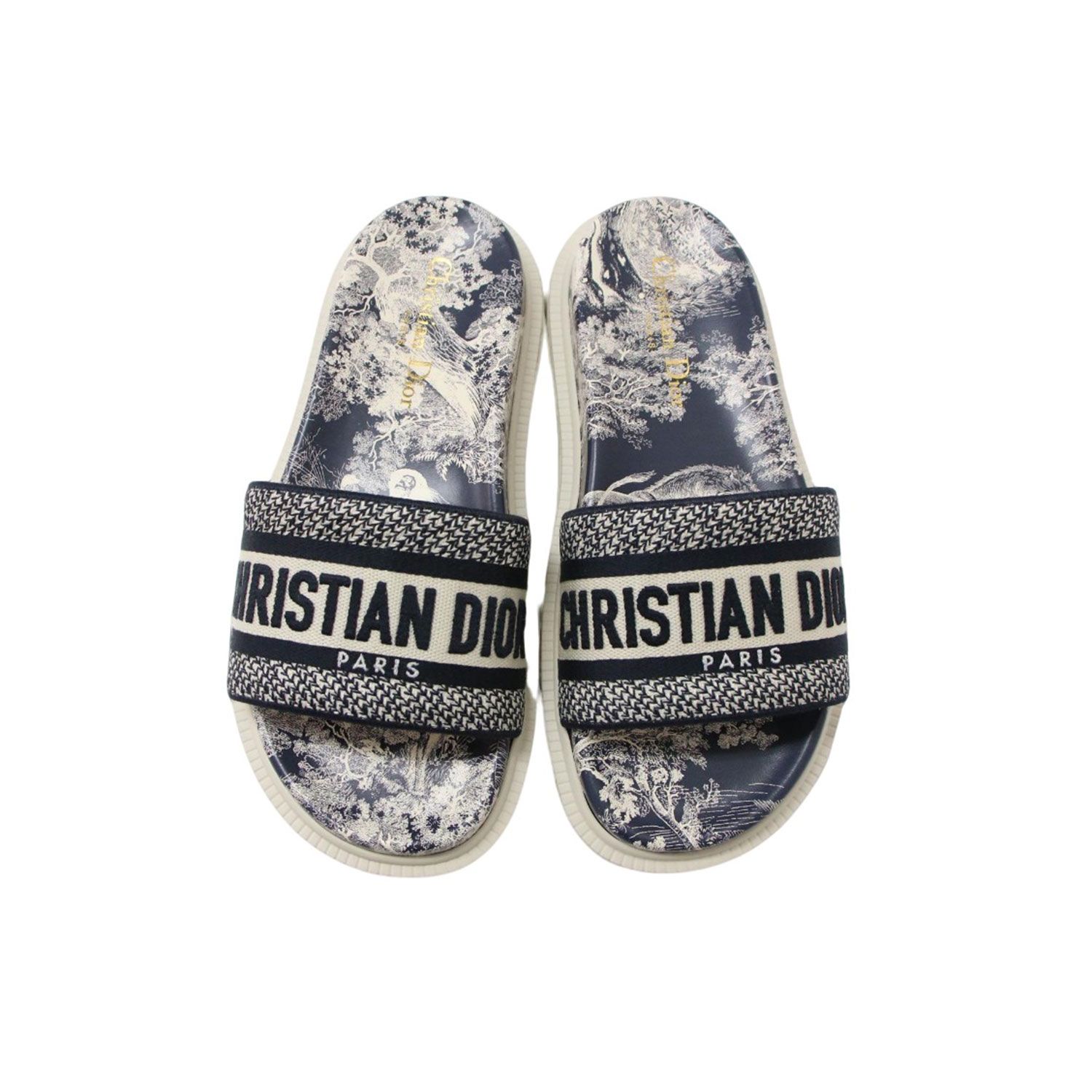新品 Christian Dior クリスチャンディオール ネイビー 紺 サイズ:36.5