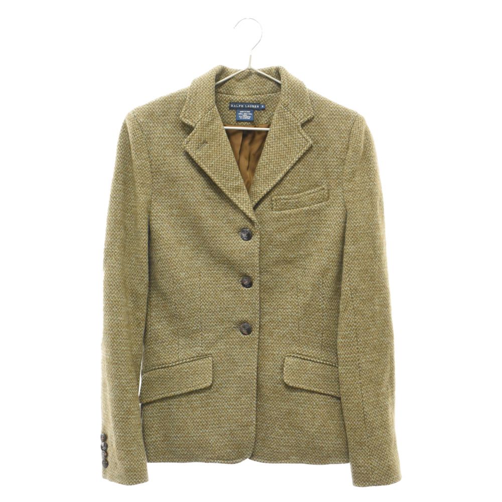 RALPH LAUREN (ラルフローレン) ウールジャガードボタンジャケット グリーン ボーイズ