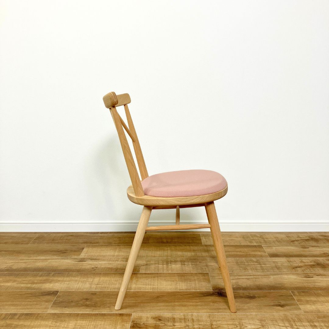 karimoku CONTRACT omi Armless Chair PURE OAK ピンク カリモク